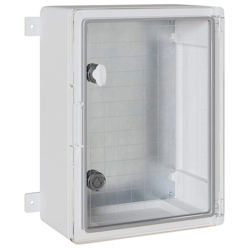 Moderno armadio elettrico multiuso per lo stoccaggio 30 x 16,5 x 40 cm plastica grigia 02_0058211