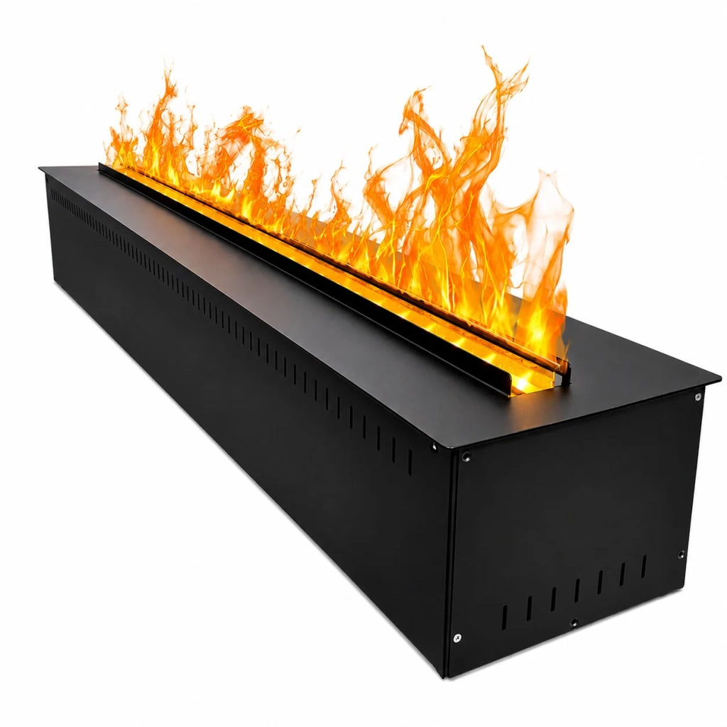 Camino Elettrico da Incasso Divina Fire VAPOR100 - Effetto Fiamma 3D a Vapore Acqueo, 7 Colori LED, Controllo APP e Telecomando, 100 cm - Divina Fire