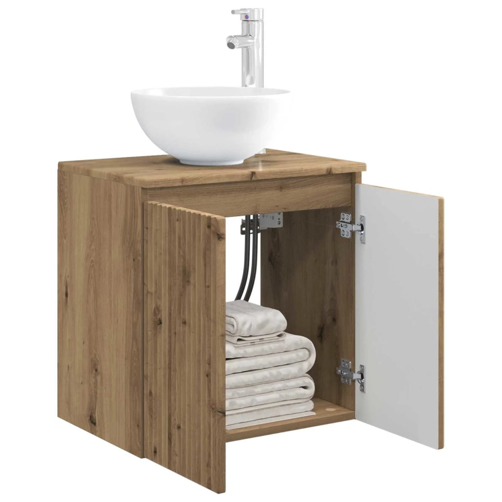 Mobile Lavabo da Parete Rovere Artigianale 49,5 x 35 x 63 cm