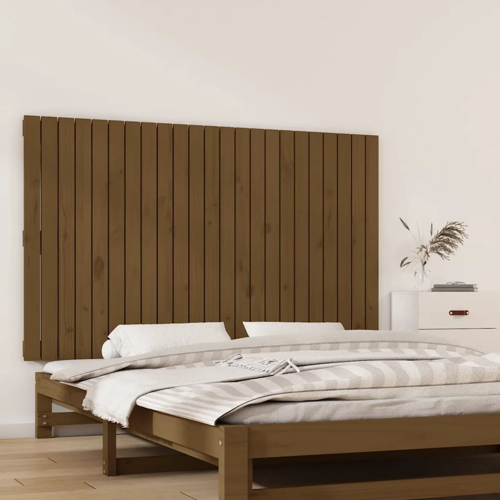 Testiera da Parete Ambra 147x3x90 cm in Legno Massello di Pino 824896