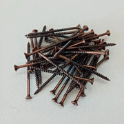 Vite 6,0x160/60mm - 20pz tps testa conica bronzata per legno truciolare parzialmente filettata