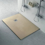 Piatto doccia 70x90 Karen in resina riducibile tortora effetto pietra