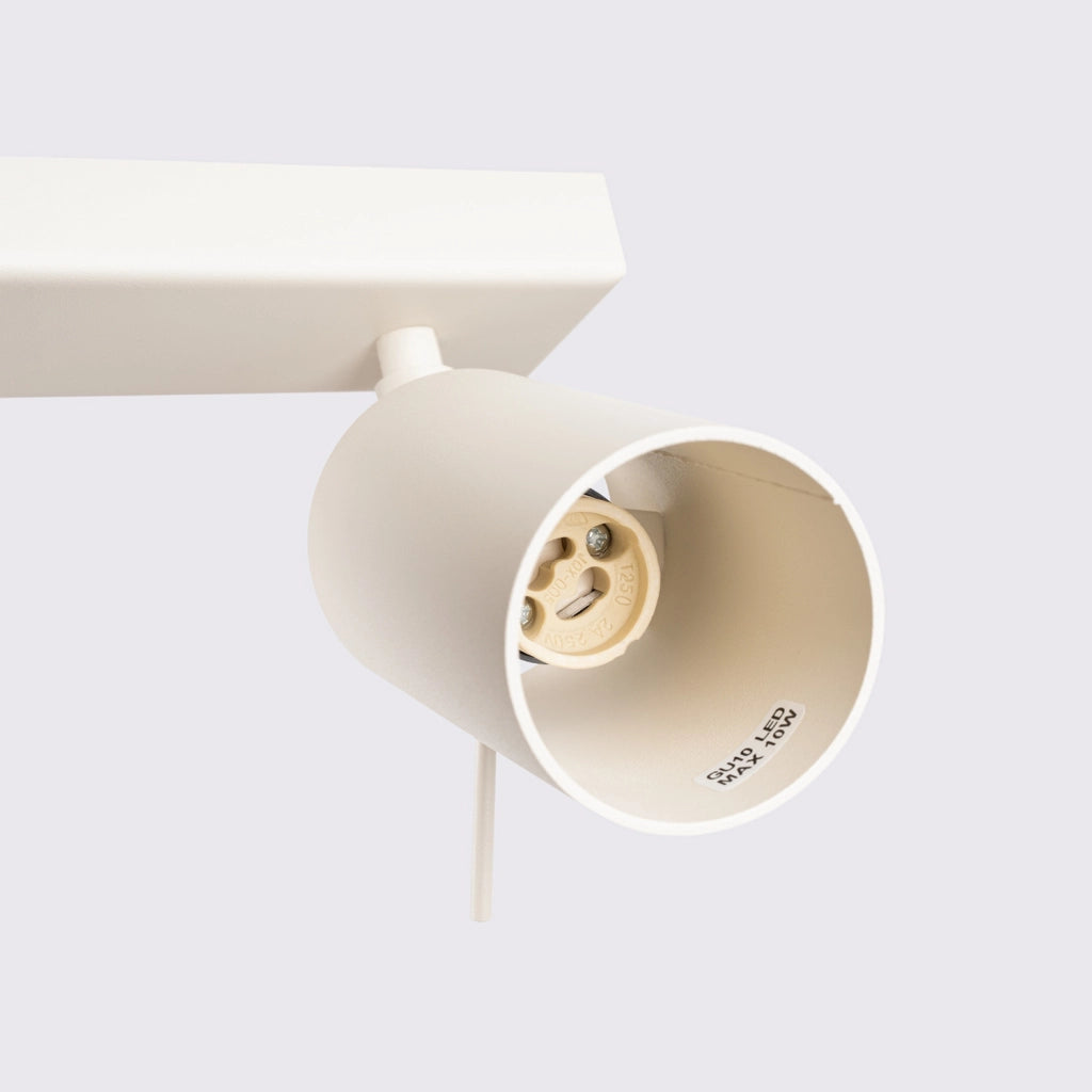 Plafoniera TORQUE beige 81cm 4 spot orientabili GU10