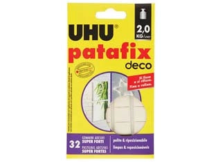 PATAFIX DECO GOMMINI ADESIVI SUPER FORTI PZ.32 - 12 blister UHU