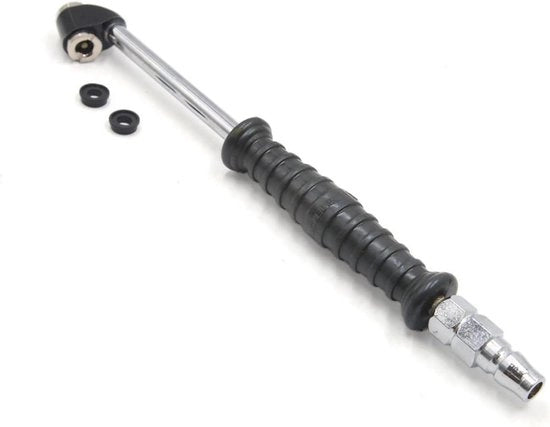 Autobanden Air Chuck Inflatore con Doppio Fusto, Acciaio Inossidabile, 27 cm di Lunghezza