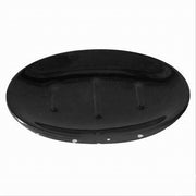 Trade Shop - Piatto Piattino Porta Sapone Saponetta Bagno Nero Macchiato Argento Arredo 59928 -
