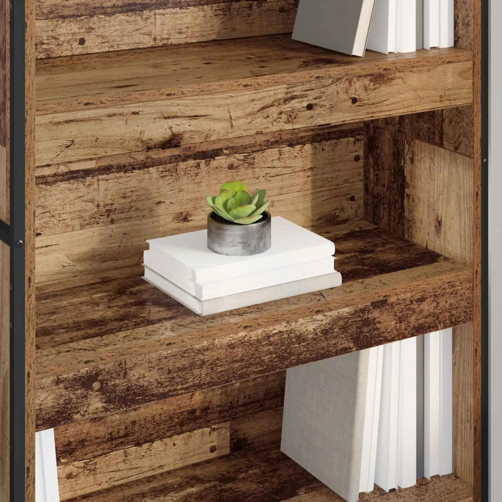 Armadio per Libri 2 pcs Legno vecchio 80 x 30 x 189,5 cm 3403014