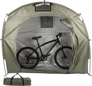 Tenda per Pannelli in Giardino per 2 Biciclette - Tenda di Stoccaggio Acquapatica per Tutti gli Anni - Verde - Pannelli per Stoccaggio Giardino con Scudetto - Riciclabile