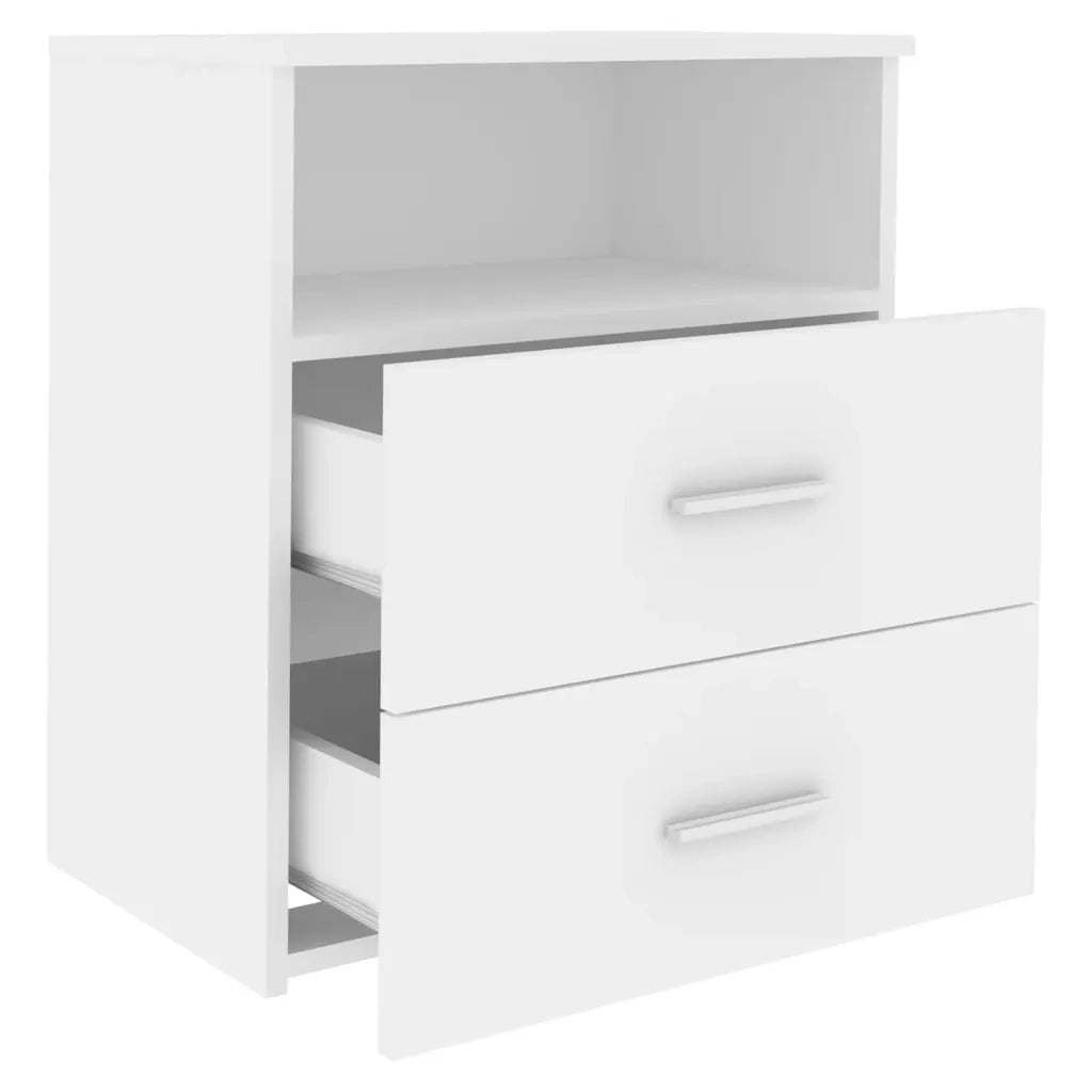 Comodini 2 pz Bianchi 50x32x60 cm cod mxl 31031