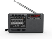 Radio a Pochetta Trasmettitrice Portatile AM FM SW Radio a Batteria Retro Supporta Cartucce TF-USB-Bluetooth Riproduttore MP3 Durata Batteria Lunga Peso Leggero