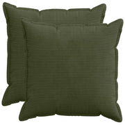 Federa 2 pz HOUTEN Verde 80 x 80 cm corduroy 921659