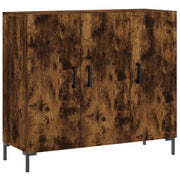 Credenza | Madia | Buffet da pranzo | Armadio da pranzo Rovere Fumo 90x34x80 cm in Legno Multistrato