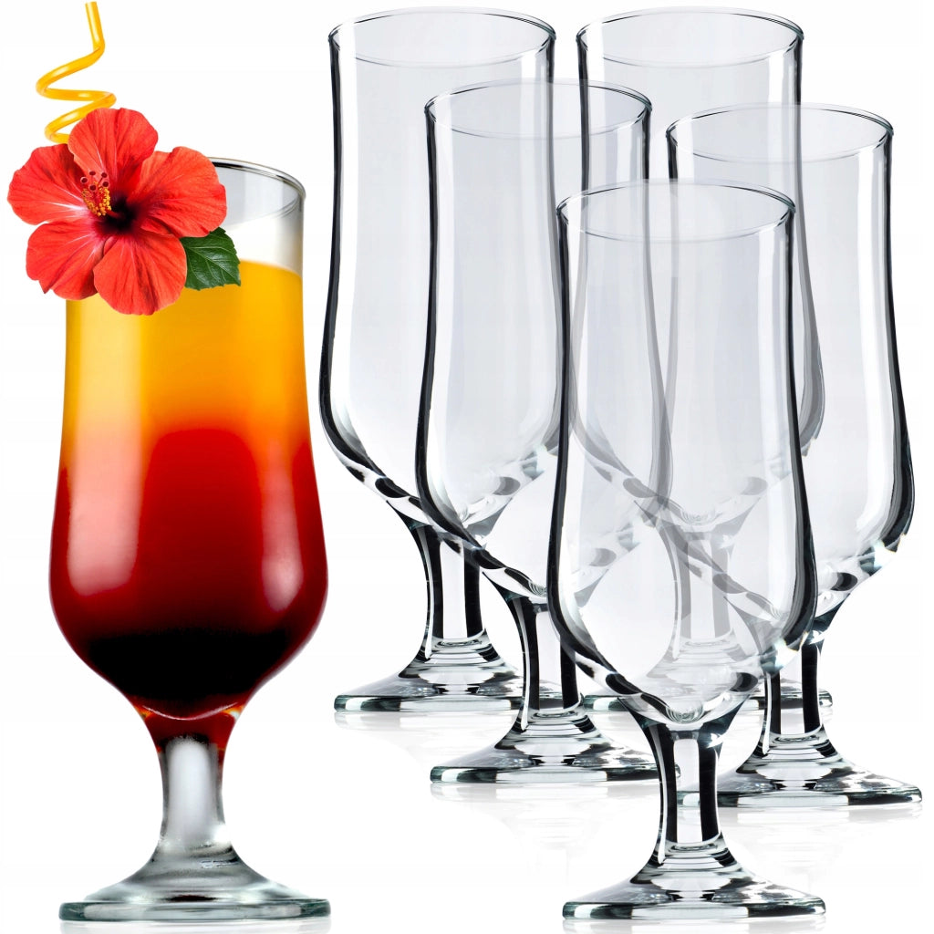 Bicchieri KADAX per bevande, cocktail, bibite, birra, acqua, 370 ml, set da 6