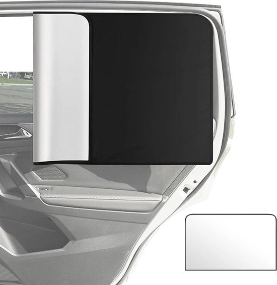 Zonwering per auto per finestrini laterali 2 pezzi - Tendine di oscuramento - Zonwering automatica - Copertura portiera automatica - 79 x 50 cm