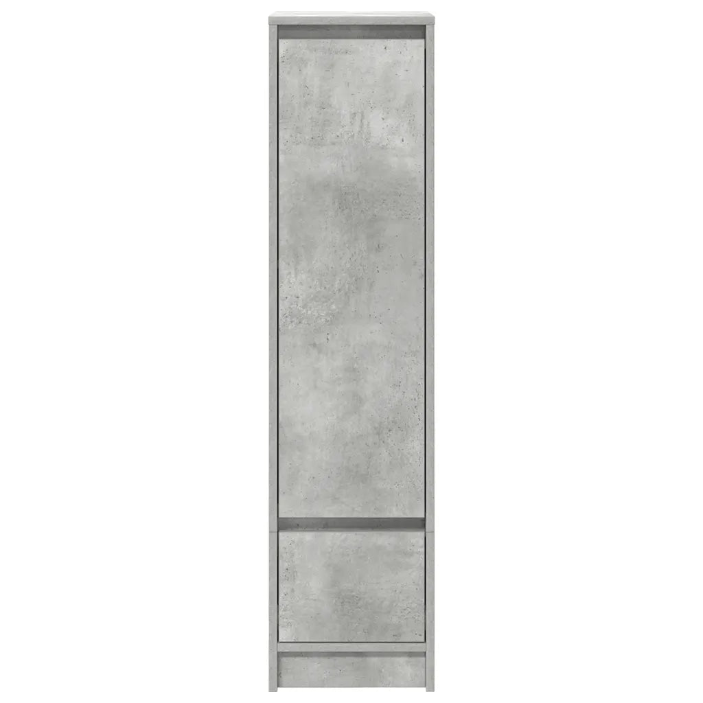 Credenza-Buffet-Armadio da cucina Grigio Cemento 29,5x34x119,5 cm in Legno Multistrato