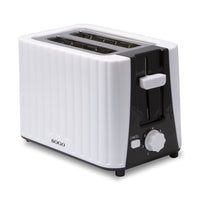 SOGO Tostapane Elettronico 2 Fette, Design Moderno, Controllo Temperatura, Autospegnimento, Vassoio Raccogli Briciole, Sicuro e Facile da Pulire