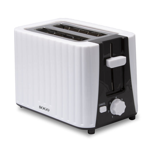 SOGO Tostapane Elettronico 2 Fette, Design Moderno, Controllo Temperatura, Autospegnimento, Vassoio Raccogli Briciole, Sicuro e Facile da Pulire