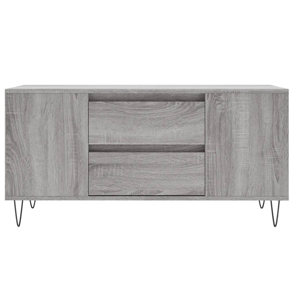 Tavolino Salotto-Tavolino da soggiorno-Tavolo Grigio Sonoma 102x44,5x50 cm Legno Multistrato 766944