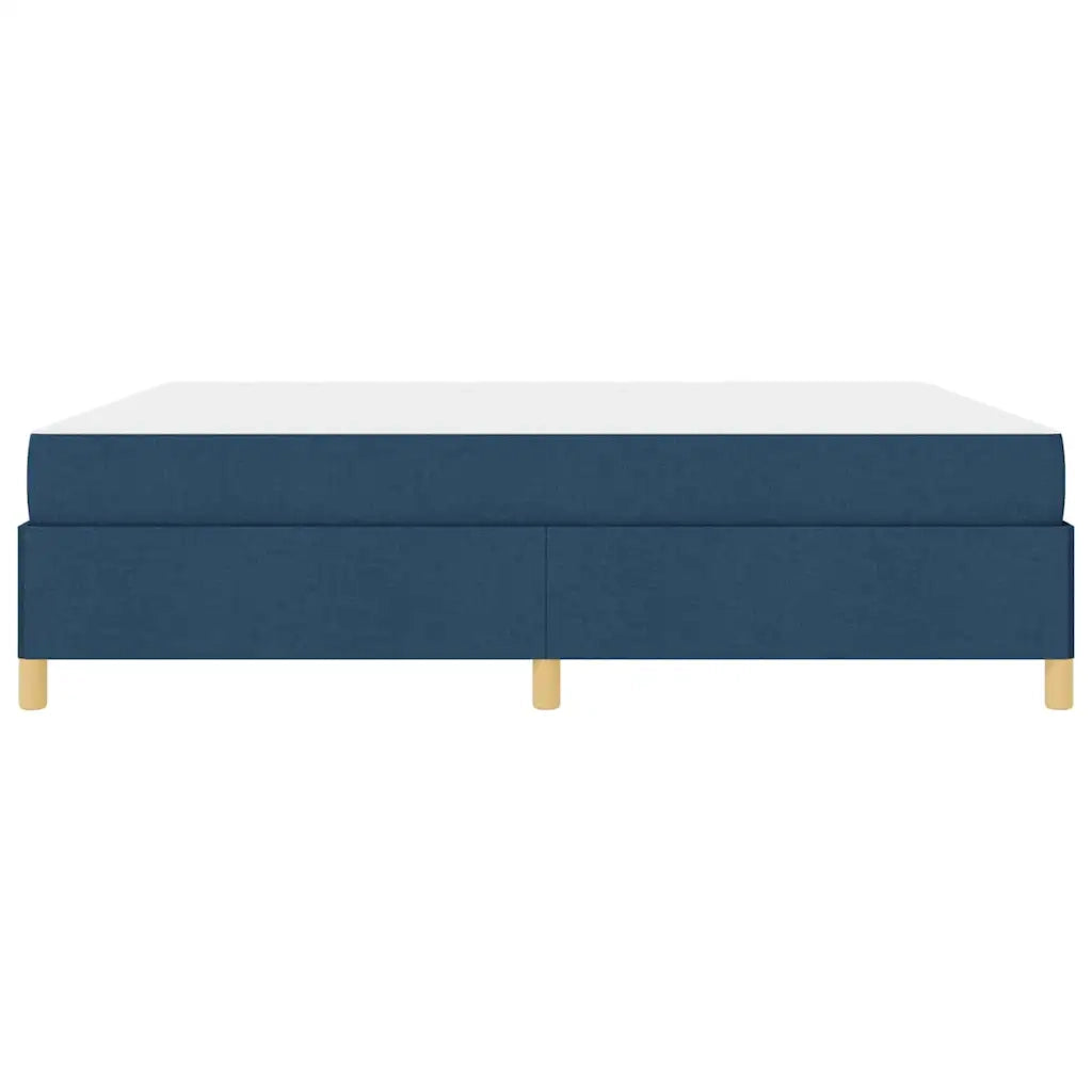 vidaXL Letto a molle con materasso Blu e Bianco 180 x 200 cm Tessuto