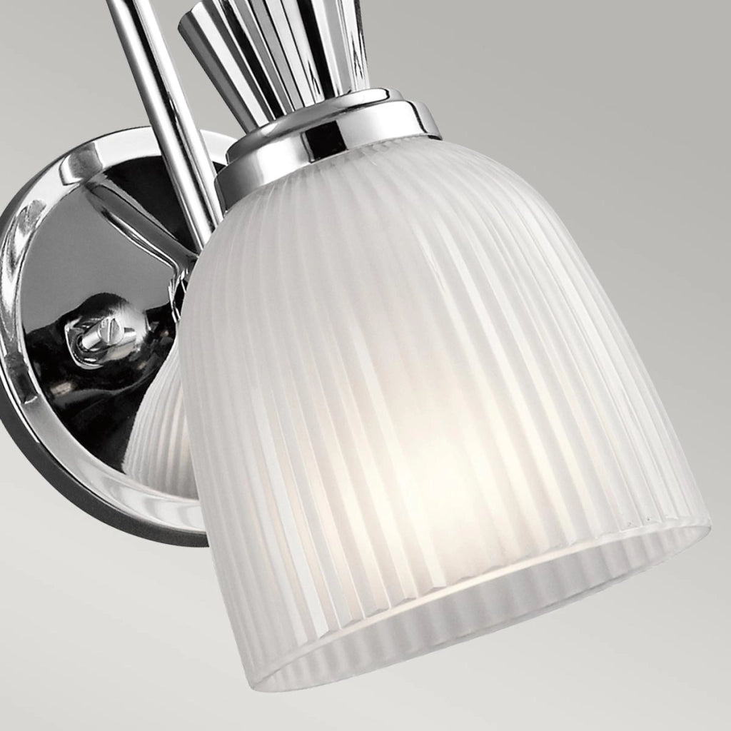 Applique bagno Cora cromo vetro LED G9 3W IP44 Kichler
