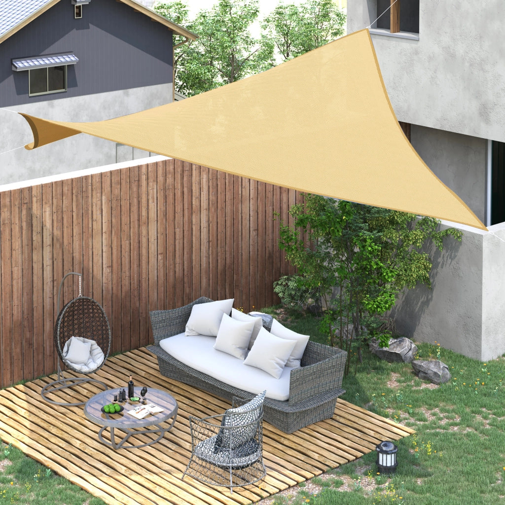 Tenda da sole rettangolare 3x3m ¨C Zephmum ¨C Polietilene sabbia con sacco