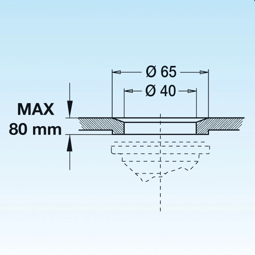 SIFONE A BOTTIGLIA PER LAVABO CON PILETTA e catenella 11/4 x 32- LIRA- pezzi 1