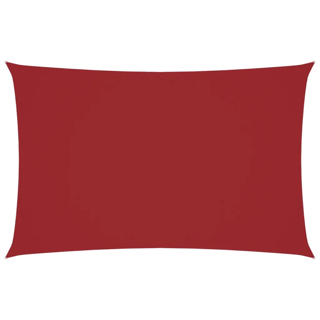 Parasole a Vela Oxford Rettangolare 2,5x5 m Rosso 135649