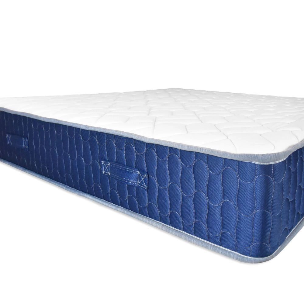 Materasso matrimoniale 160x190x25H in schiuma poliuretanica e memory Palladio blu