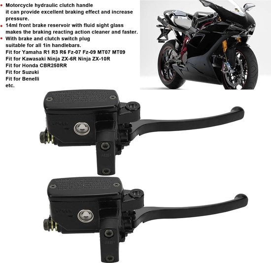 Set di Accessori per Motocicletta - Cilindro Frizione - Manettino di Accoppiamento - 25mm - Universale