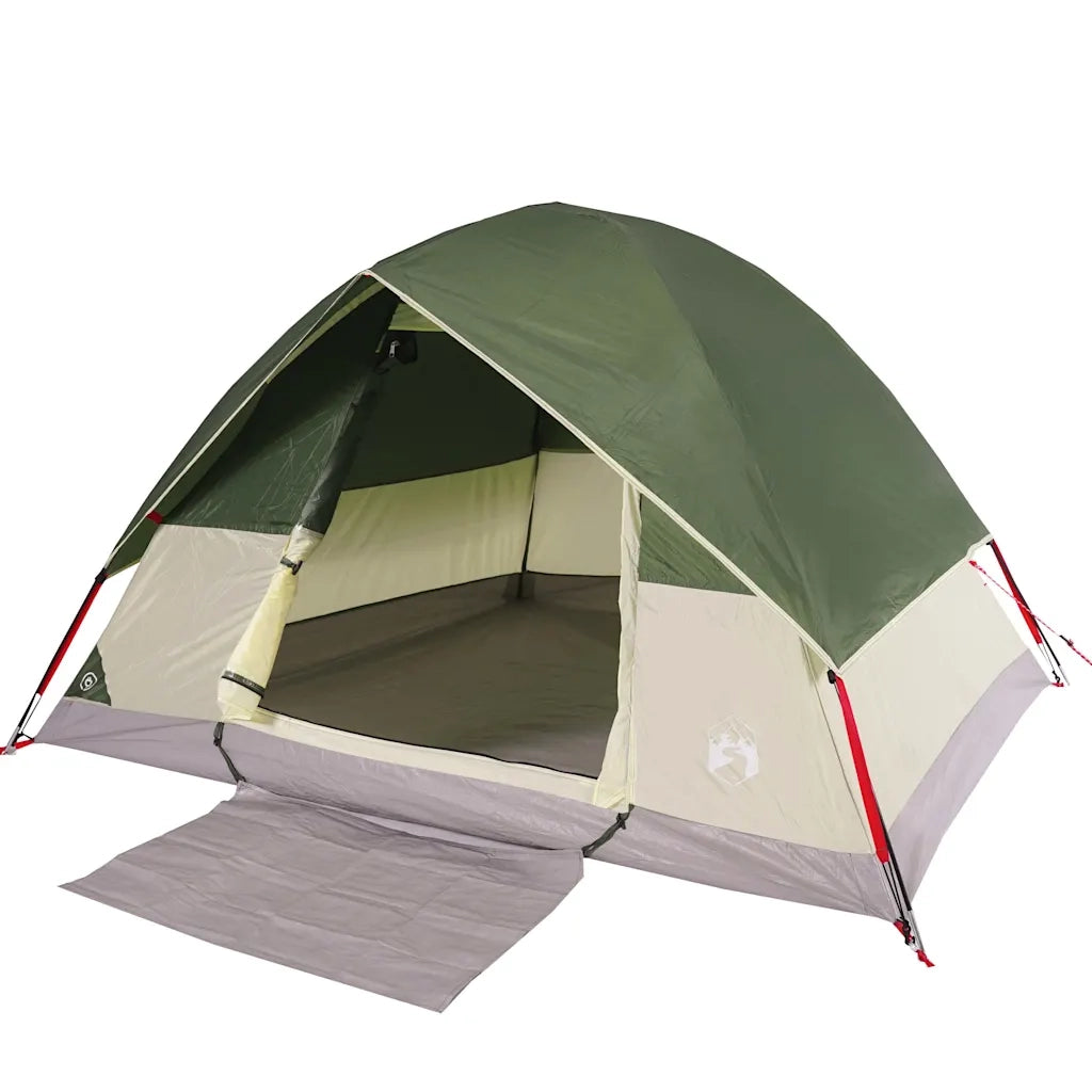 Tenda da Campeggio a Cupola per 2 Persone Verde Impermeabile 94691