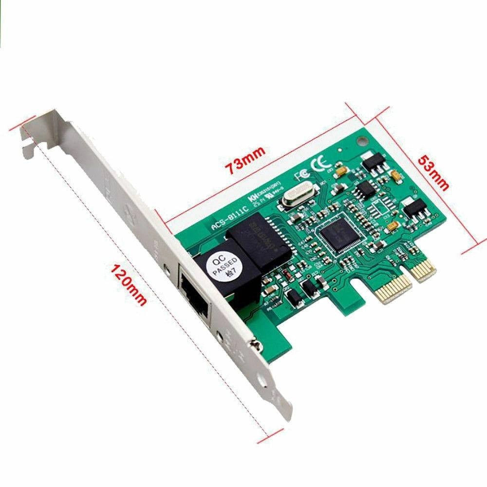 Trade Shop - Scheda Di Rete Pci-e Express Gigabit Network Card Drive Free Installation Pci-e1000m -