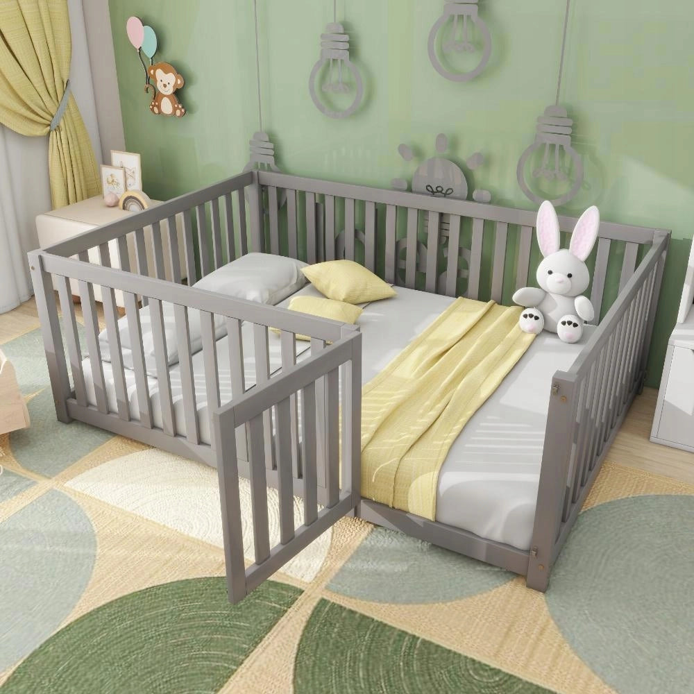 Letto per bambini 140x200 - Xylo - Grigio