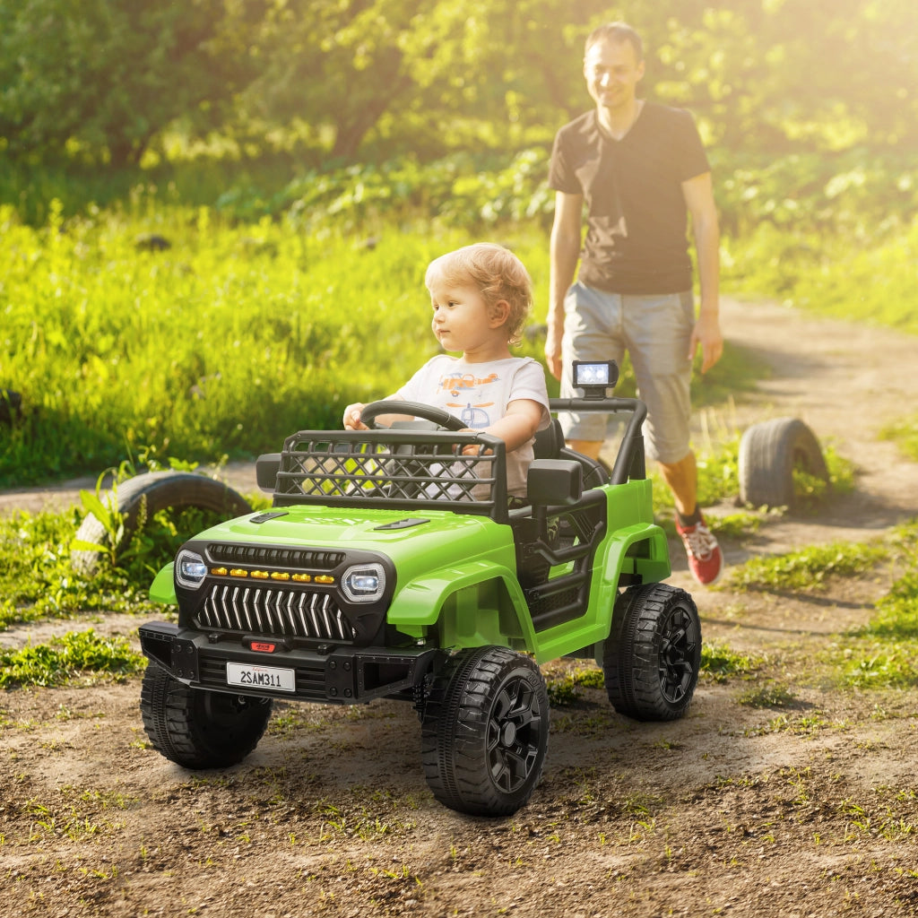 Macchinina per Bambini Elettrica a Pedali Verde con Telecomando ¨C Minimal ¨C 12V