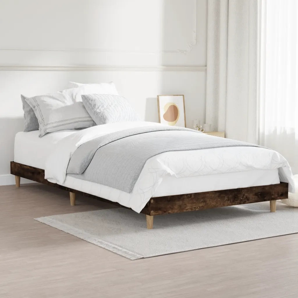 Giroletto senza Materasso Rovere Fumo 90x200 cm in Truciolato 832066