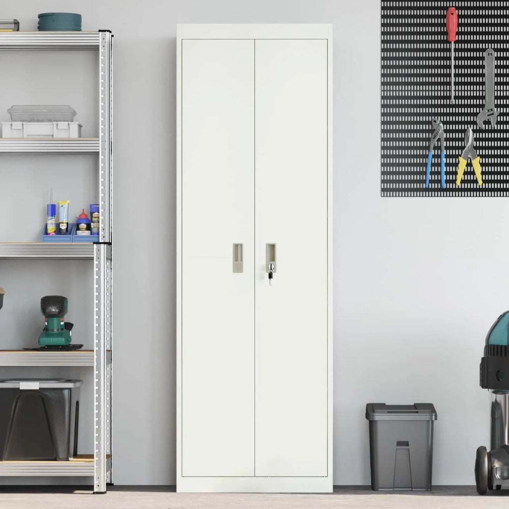 Armadio Bianco 60 x 40 x 180 cm Acciaio