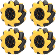 Ruota Mecanum 60 mm - Direzione Omnidirezionale - Accessori Auto DIY - Materiale Rubber/ABS - Sterzo Destro/Sinistro - Pneumatico Resistente allo Shock - Ruota Robotica