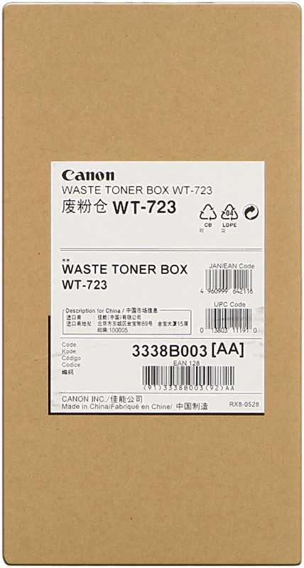 Canon WT-723 cartuccia toner 1 pz Originale Nero