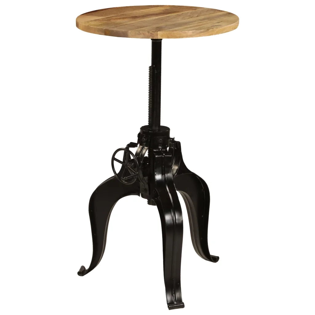 Tavolo da Bar in Legno Massello di Mango 60x(76-110) cm cod mxl 29847