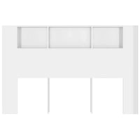 Testiera con Scomparti Bianco Lucido 160x18,5x104,5 cm 811940