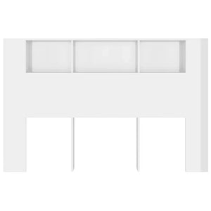 Testiera con Scomparti Bianco Lucido 160x18,5x104,5 cm 811940