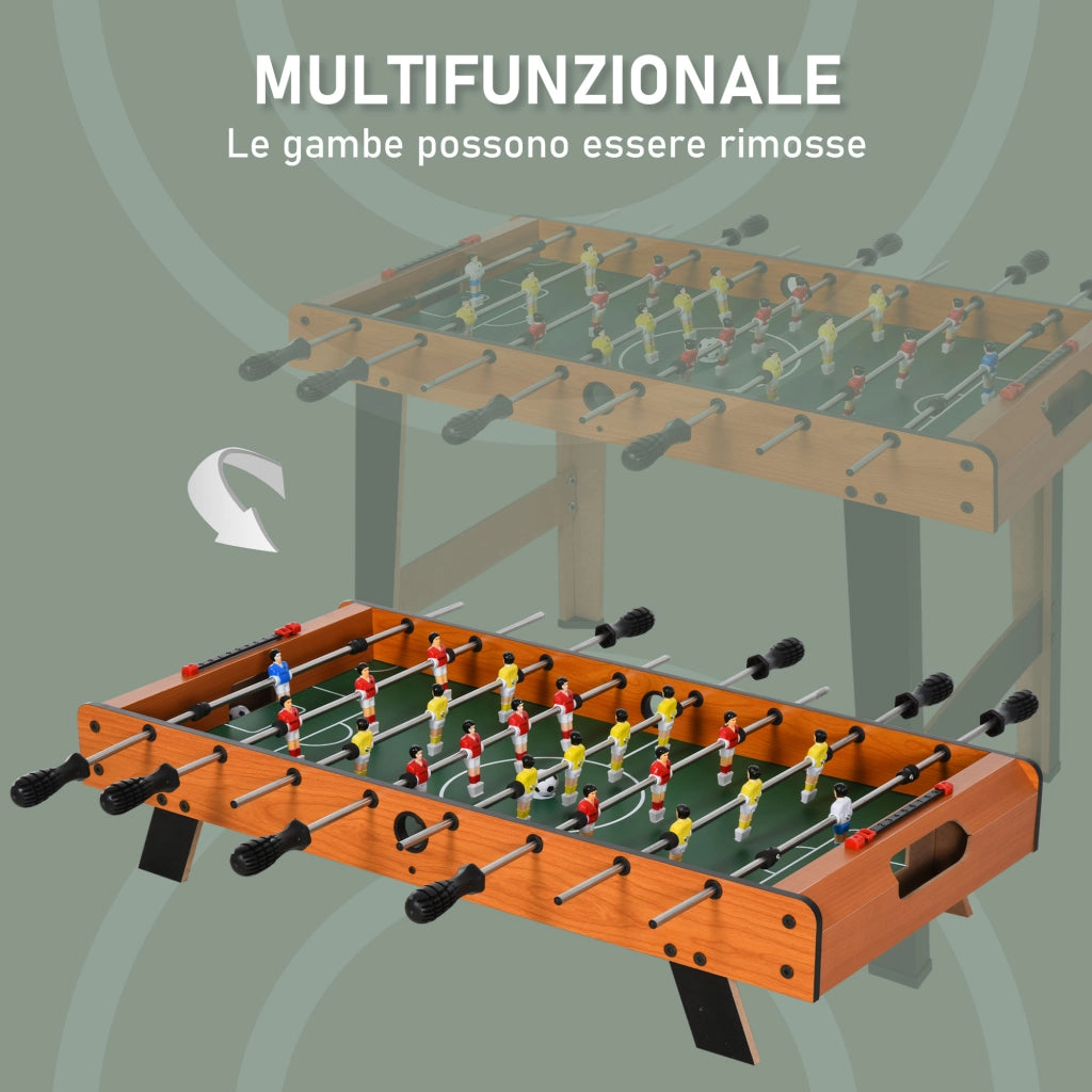 Calcio Balilla in Legno ¨C zephmum ¨C con Giocatori e Accessori