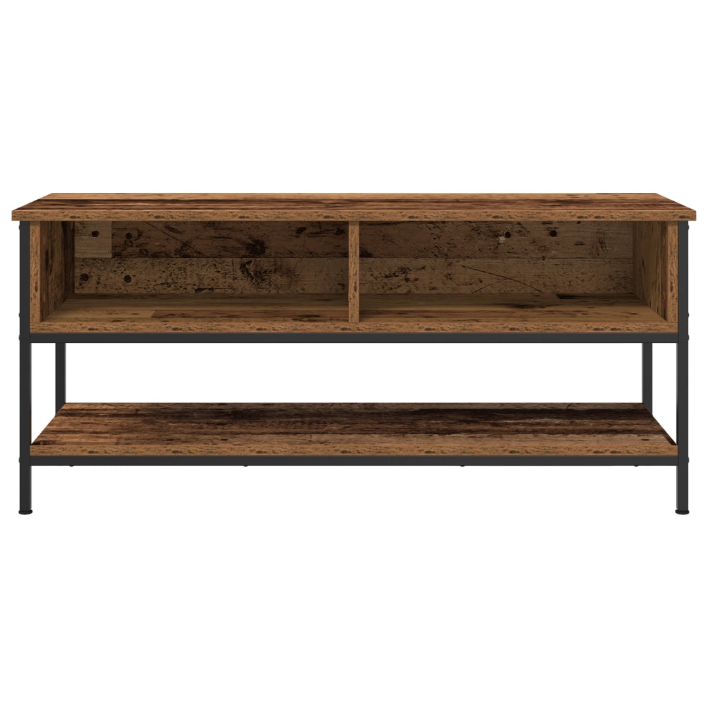 Mobile per TV  in legno vecchio 100x35x45 cm in legno ingegnerizzato e acciaio