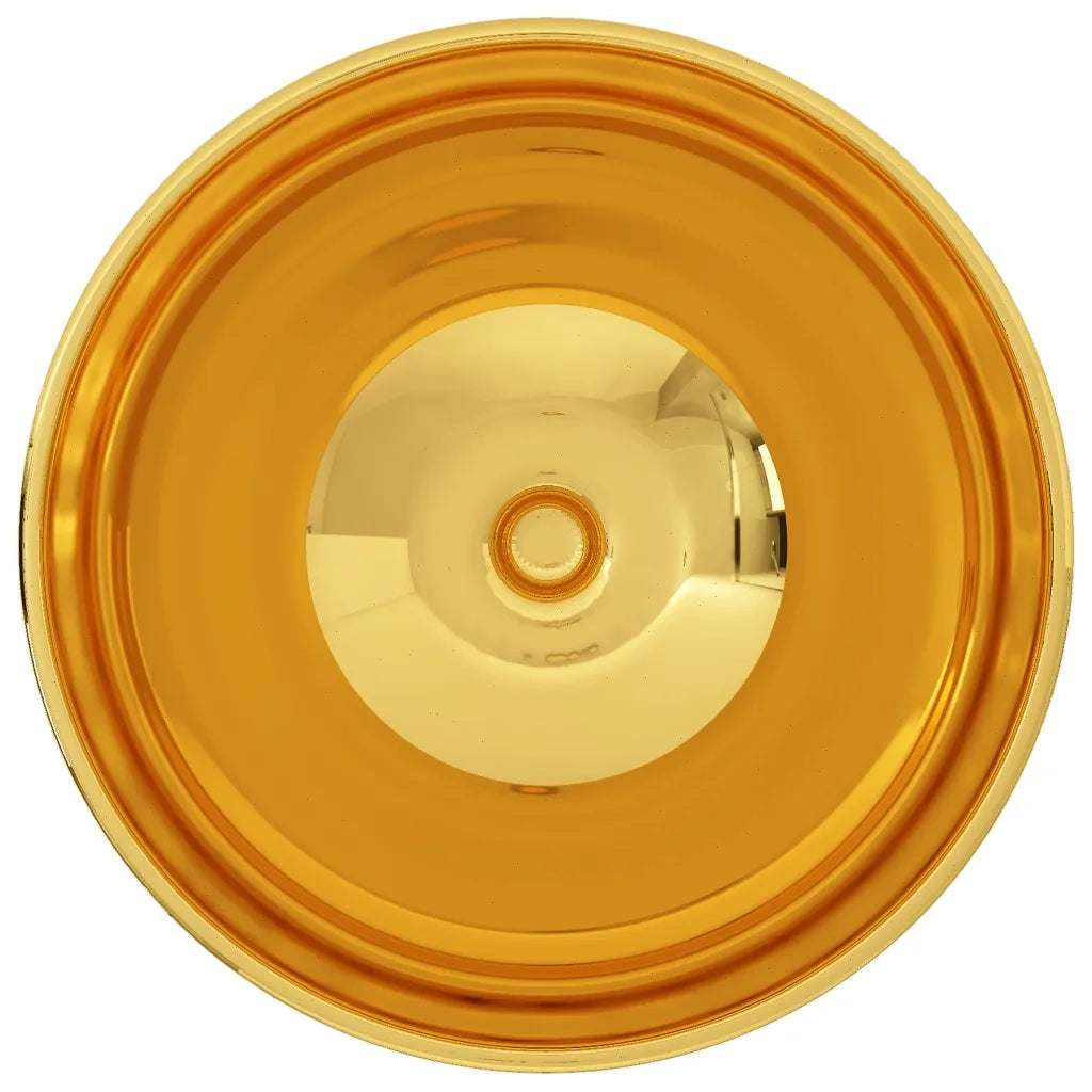 Lavandino 32,5x14 cm in Ceramica Oro 143484