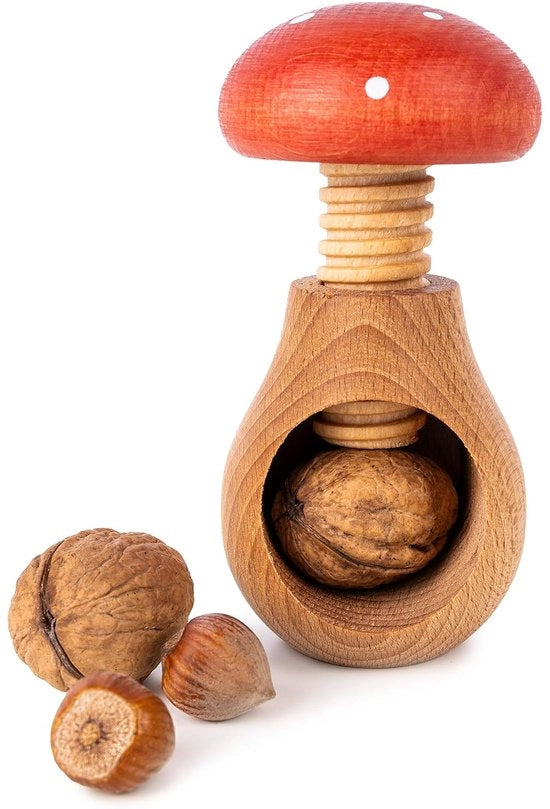 Piede di fungo in legno di betulla - 10 x 6 cm - Massiccio e utile