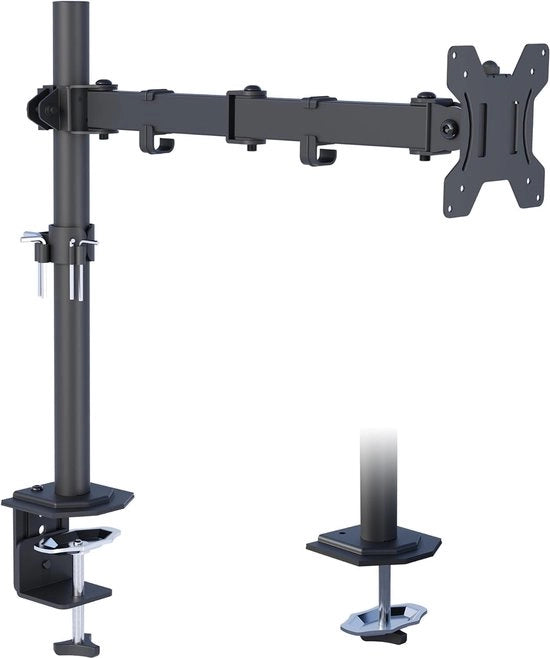 Altezza regolabile per monitor, supporto per due monitor in metallo
