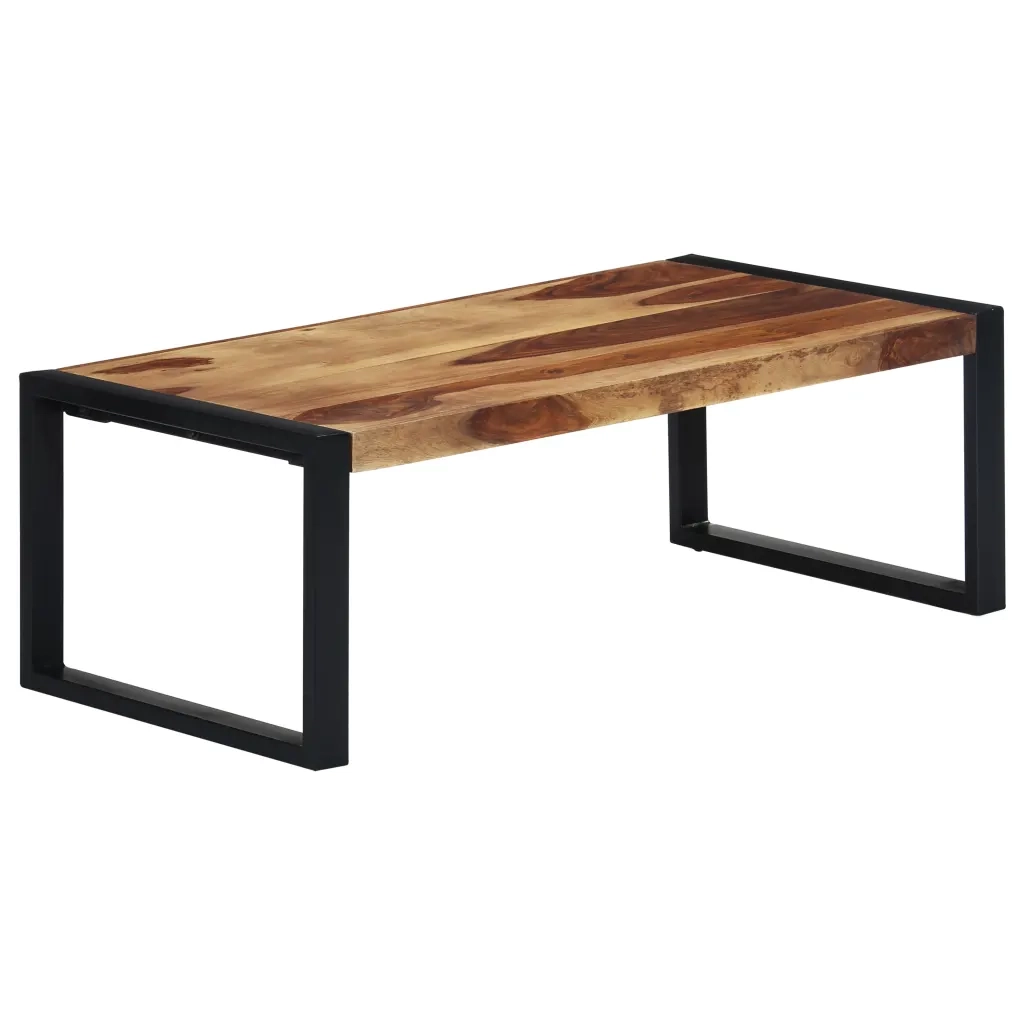 Tavolino da CaffÃ¨ 110x60x40 cm in Massello di Sheesham cod mxl 26795