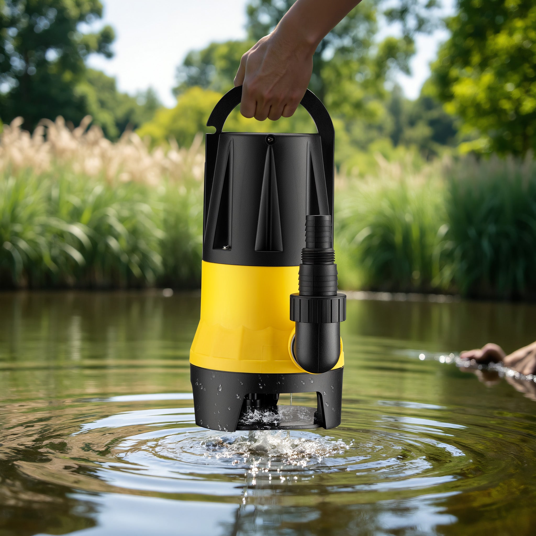 Livellostato, sensore di livello per pompa sommersa acque reflue 550 W 12500 l/h, 2 modalità