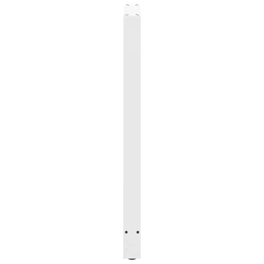 vidaXL Gambe per tavolo da bar bianche 2 pz 60x(110-111) cm in acciaio