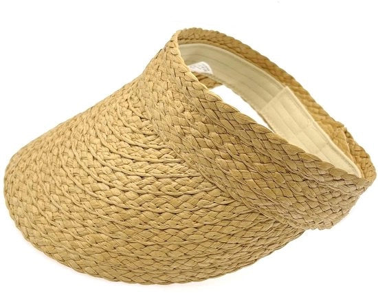 Ombrellone da Sole Grande Margine - Cappello da Sole Pieghevole - Visiera Regolabile - Protezione per gli Occhi - Spazievole - Ideale per il Mare