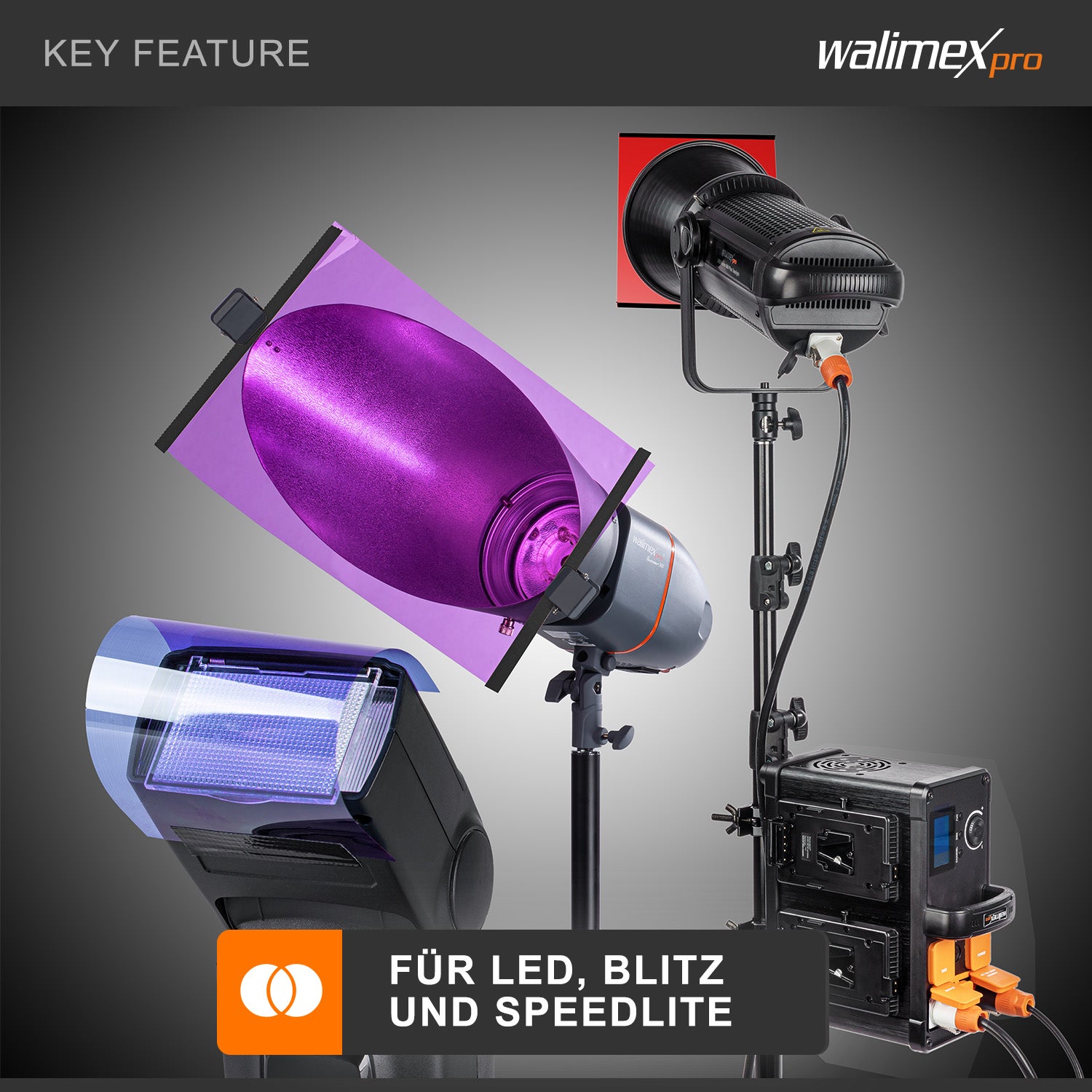 set di filtri colorati 12 pezzi, 40x50cm